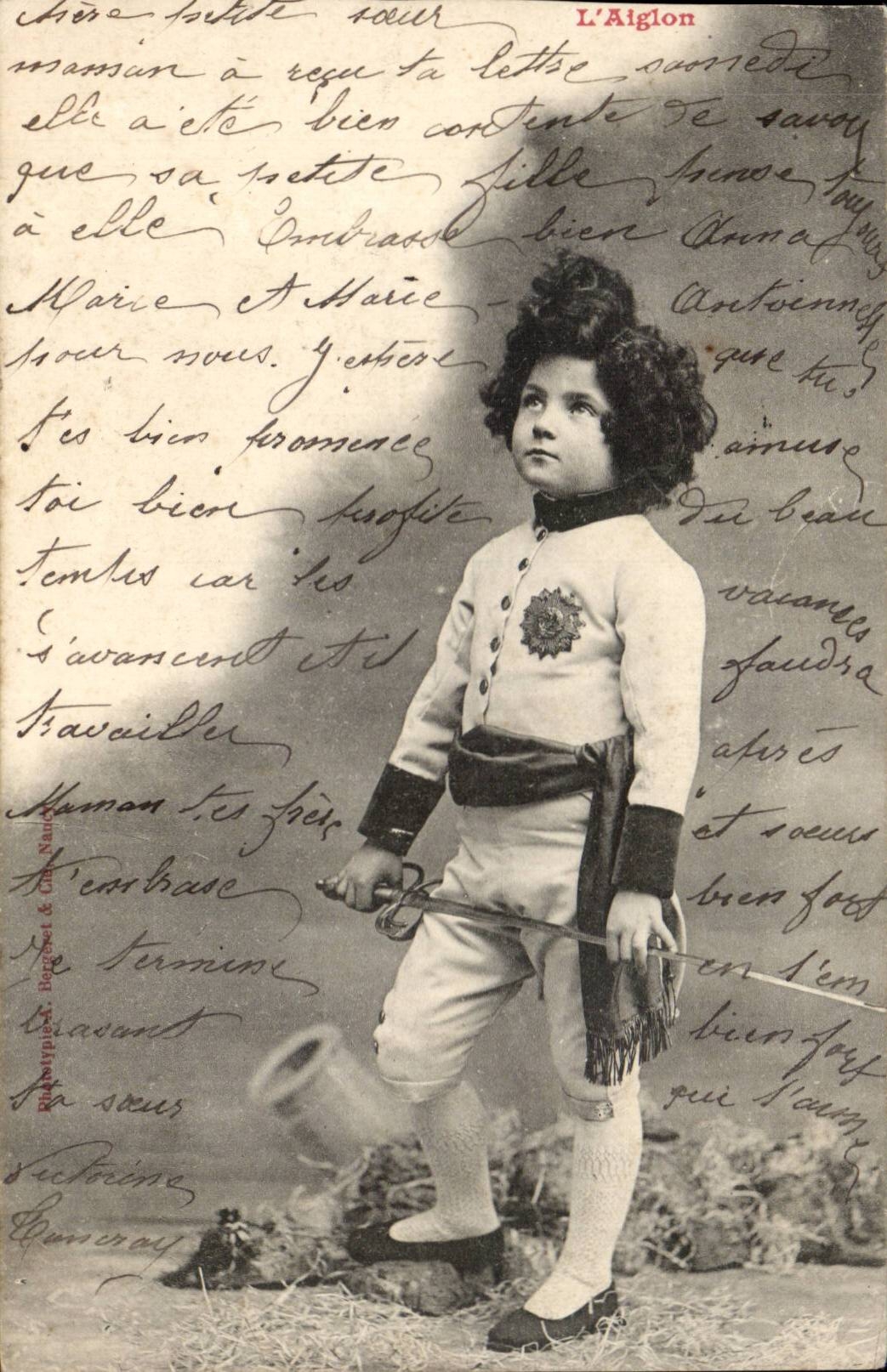 CPA Fantaisie Enfant L'aiglon Napoleon