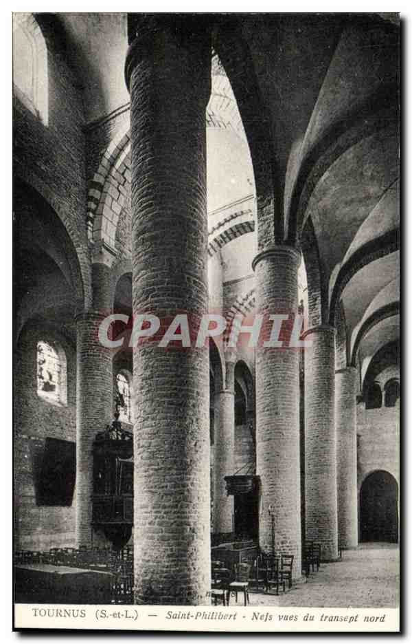 TOURNUS (S.-et-L.) — Saint-Philibert — Vues du transept nord
