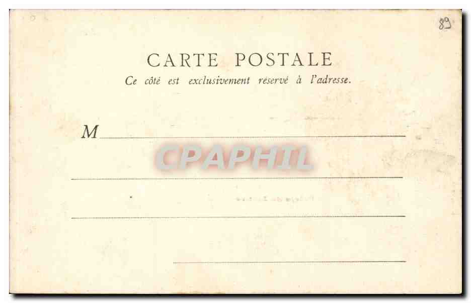 CPA Auxerre Palais de justice — Rückseite