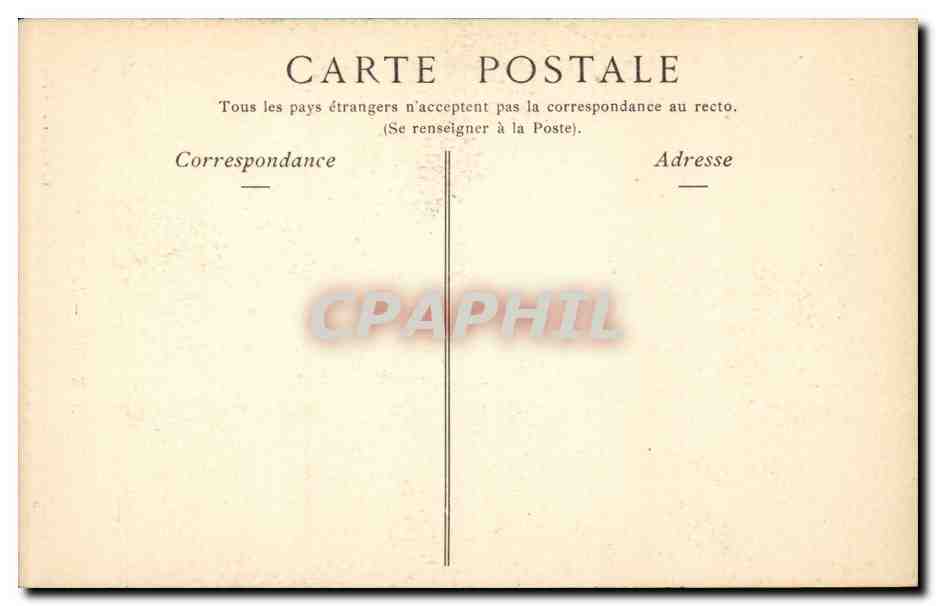 CPA Auxerre La prefecture Colonnes romaines — Rückseite