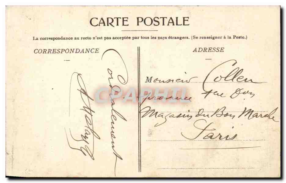 CPA Auxerre Bords de l'Yonne Pont de la Tournelle — Rückseite