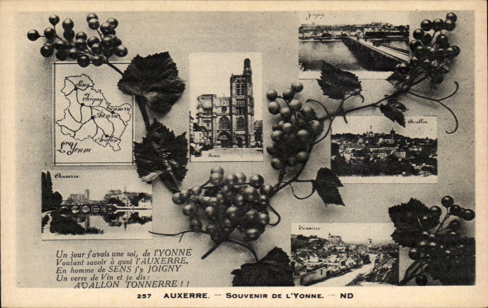 CPA Auxerre Souvenir de l'Yonne