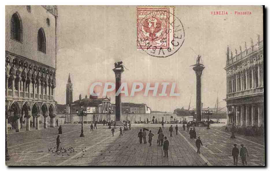 CPA Italie Italia Venezia Piazetta