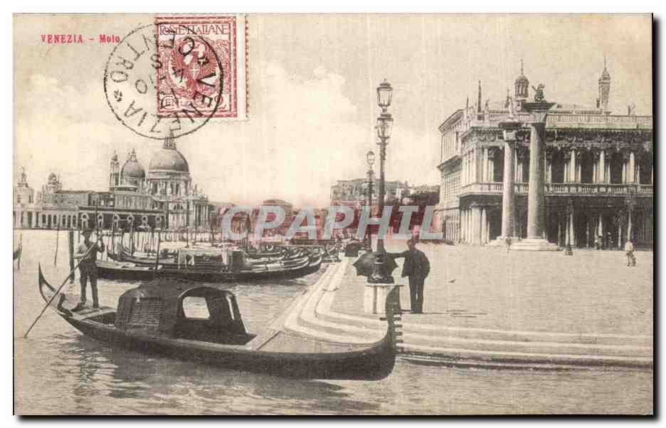 CPA Italie Italia Venezia Molo
