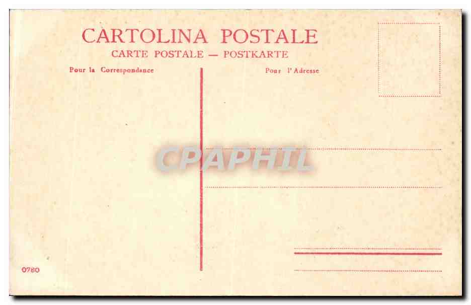 CPA Italie Italia Venezia Riva degli Schiavoni e Monumento Vittorio Emanuele — Rückseite