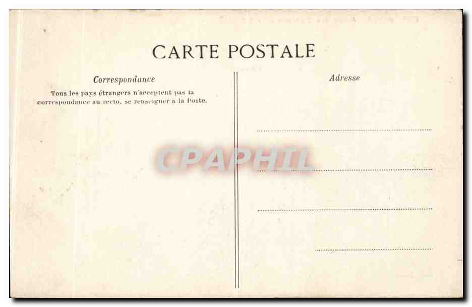 CPA Paris Jardin des Tuileries Neptune — Verso