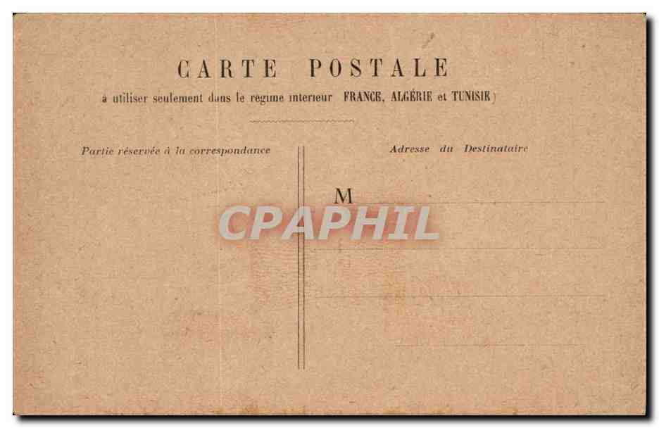 Paris CPA Statue de la Republique — Verso