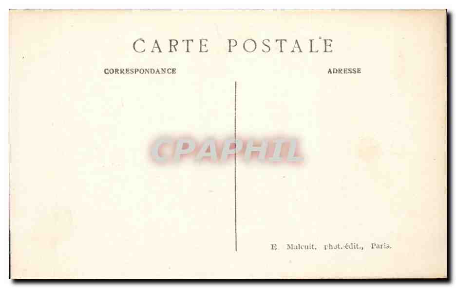 CPA Paris Sacre Coeur de Montmartre et la savoyarde Cloche Clock — Verso