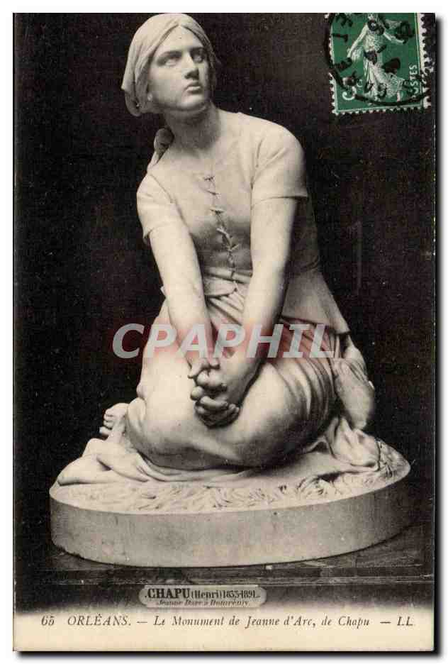 CPA Orleans Le monument de Statue Jeanne d'arc de Chapu