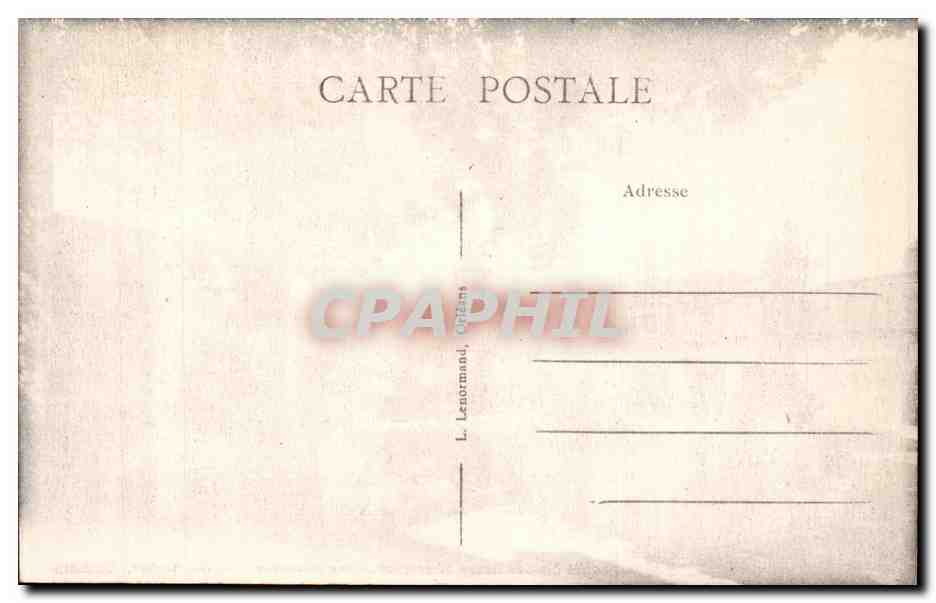 CPA Orleans Institut des gardiennes adoratrices Cour d'honneur 20 rue St Marc — Verso