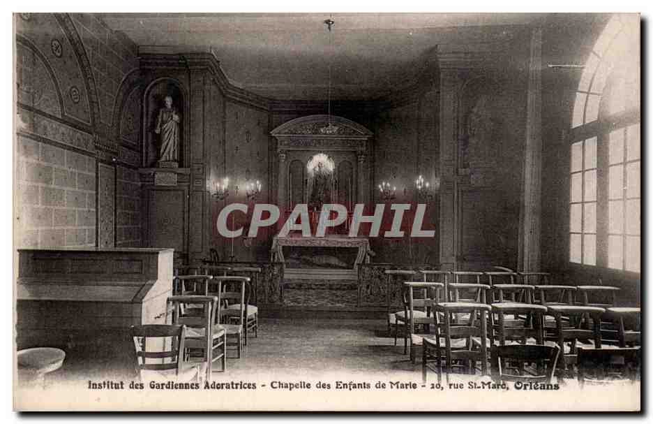Chapelle des Enfants de Marie — Institut des Gardiennes Adoratrices — 10, rue Saint-Marce, Orléans