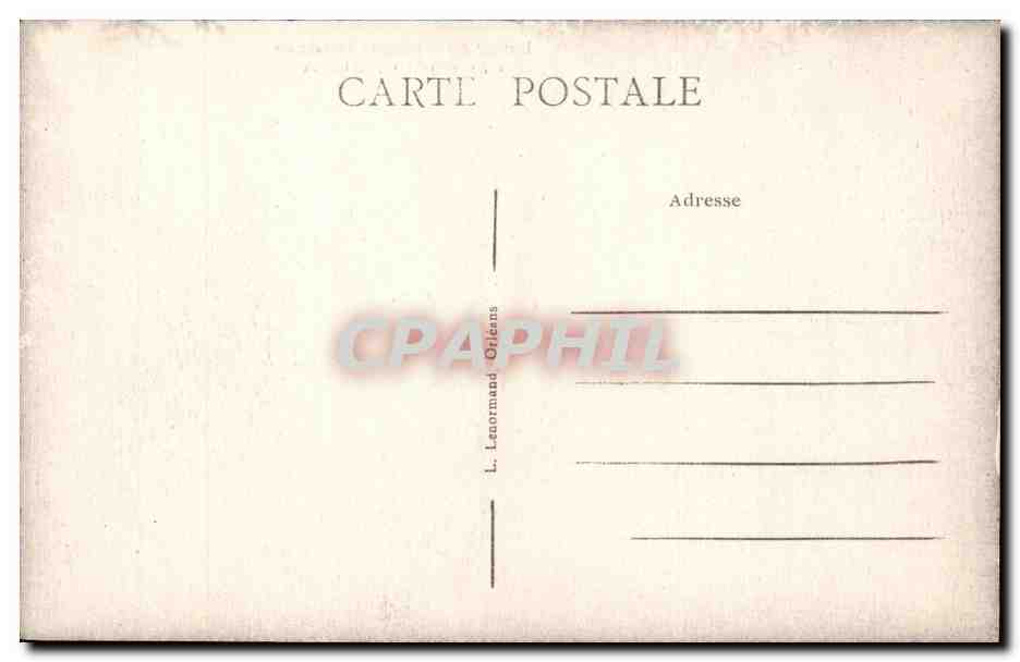 CPA Orleans Institut des gardiennes adoratrices 20 rue St Marc — Verso
