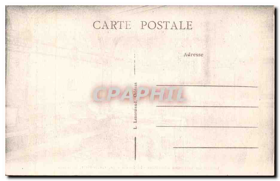 CPA orleans Institution des gardiennes adoratrices Le parloir 20 rue St Marc Orleans — Rückseite