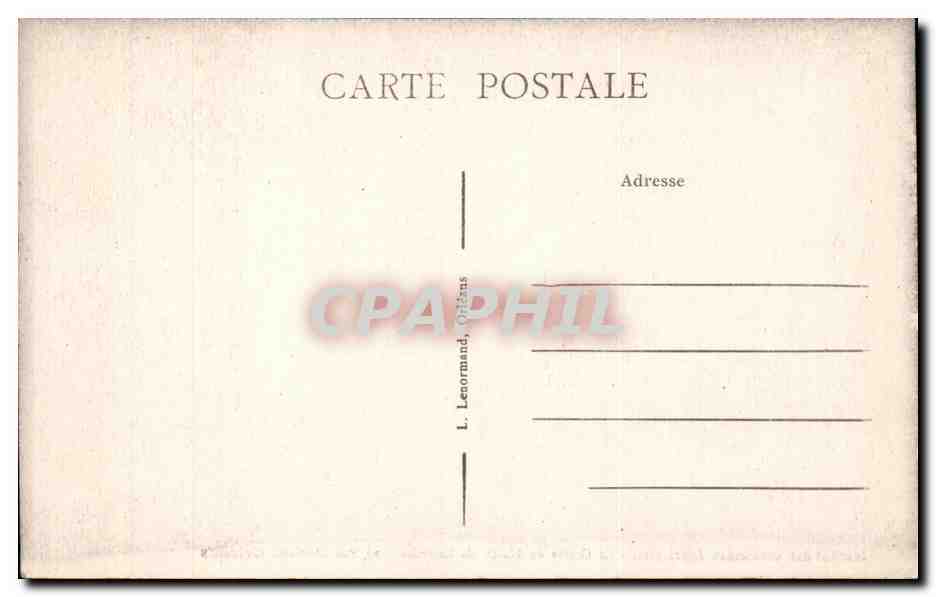 CPA orleans Institut des gardiennes adoratrices La grotte de ND de Lourdes 20 rue ST MArc — Verso