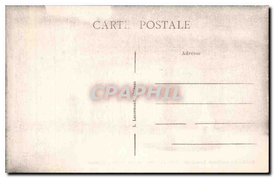 CPA orleans Institut des gardiennes adoratrices Cour d'honneur 20 rue ST MArc — Verso