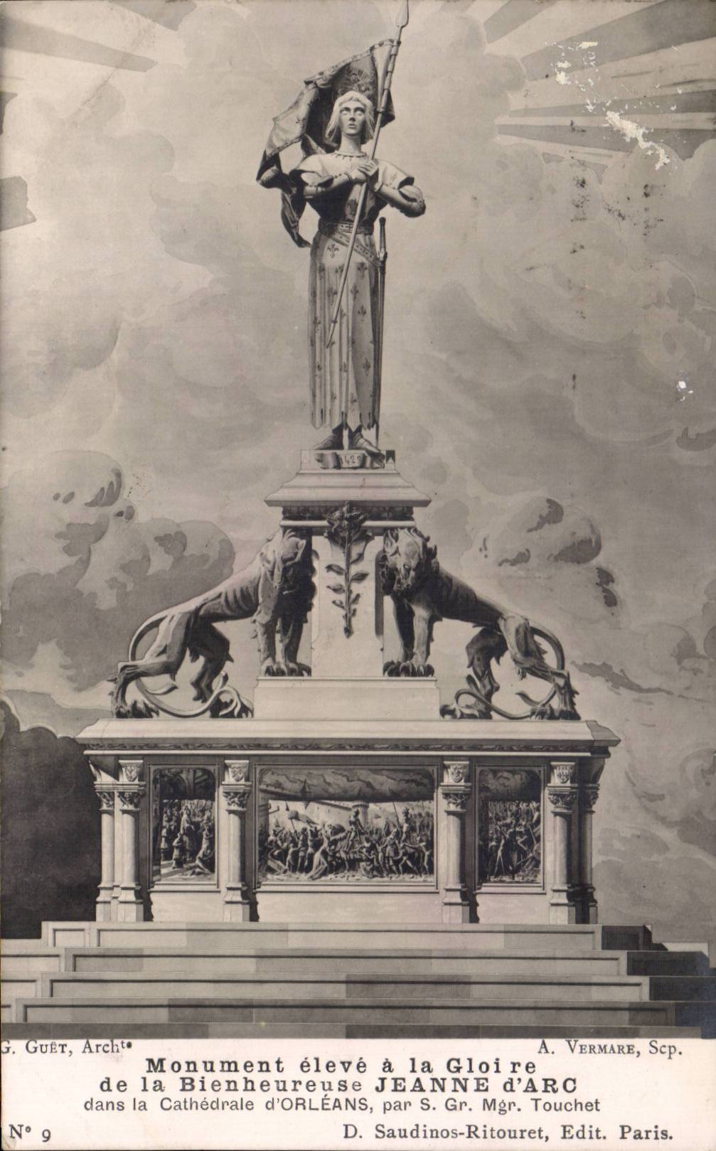 CPA orleans Monument eleve a la memoire de la bienheureuse Jeanne d'arc 