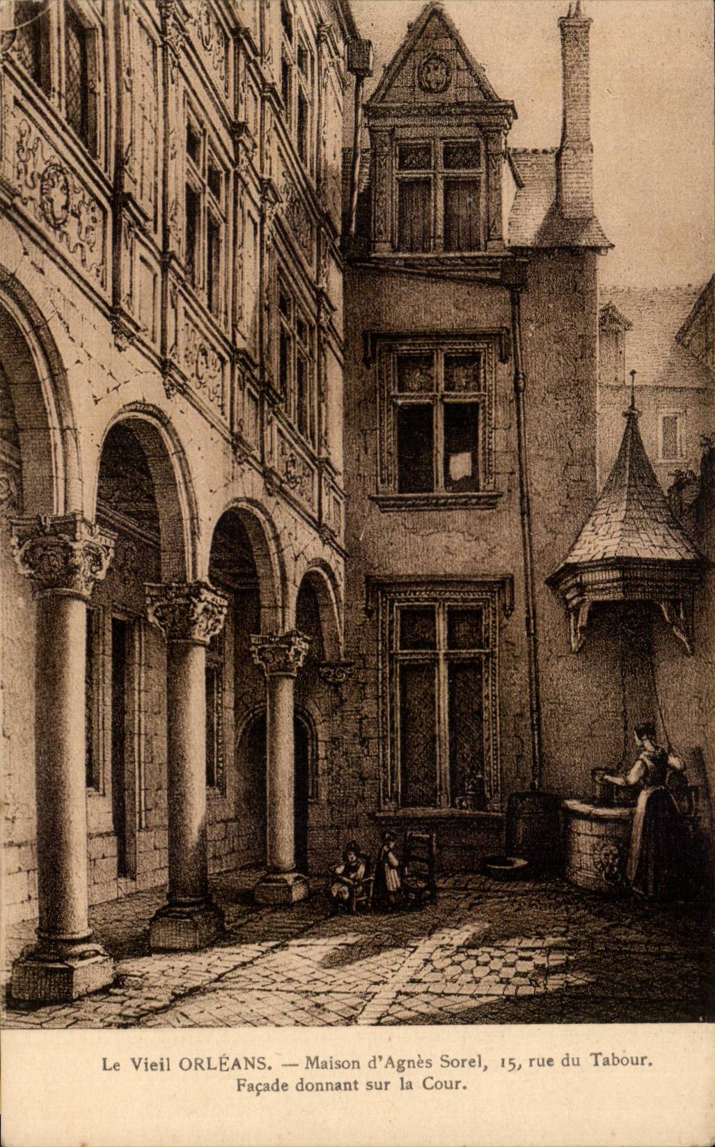 CPA orleans Maison d'Agnes Sorel
