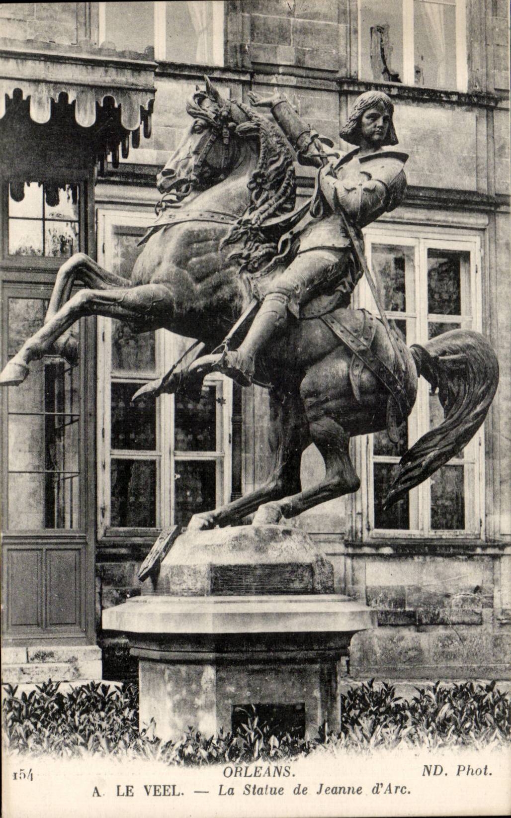 Orléans — La Statue de Jeanne d'Arc — A. Le Veel, n°154