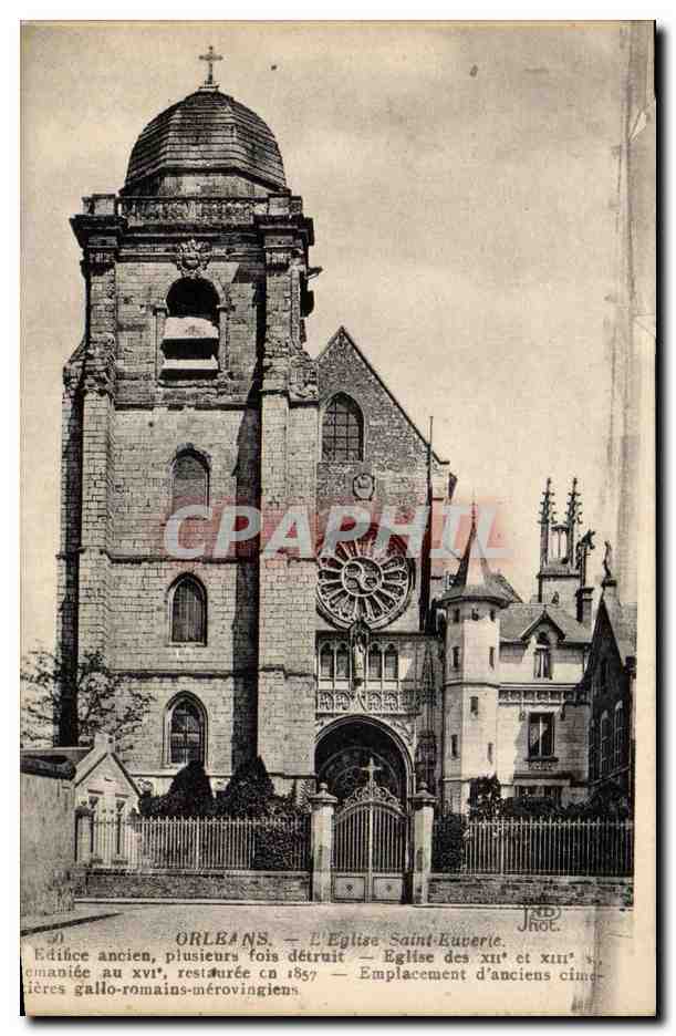 CPA Orleans Eglise Saint Euverie