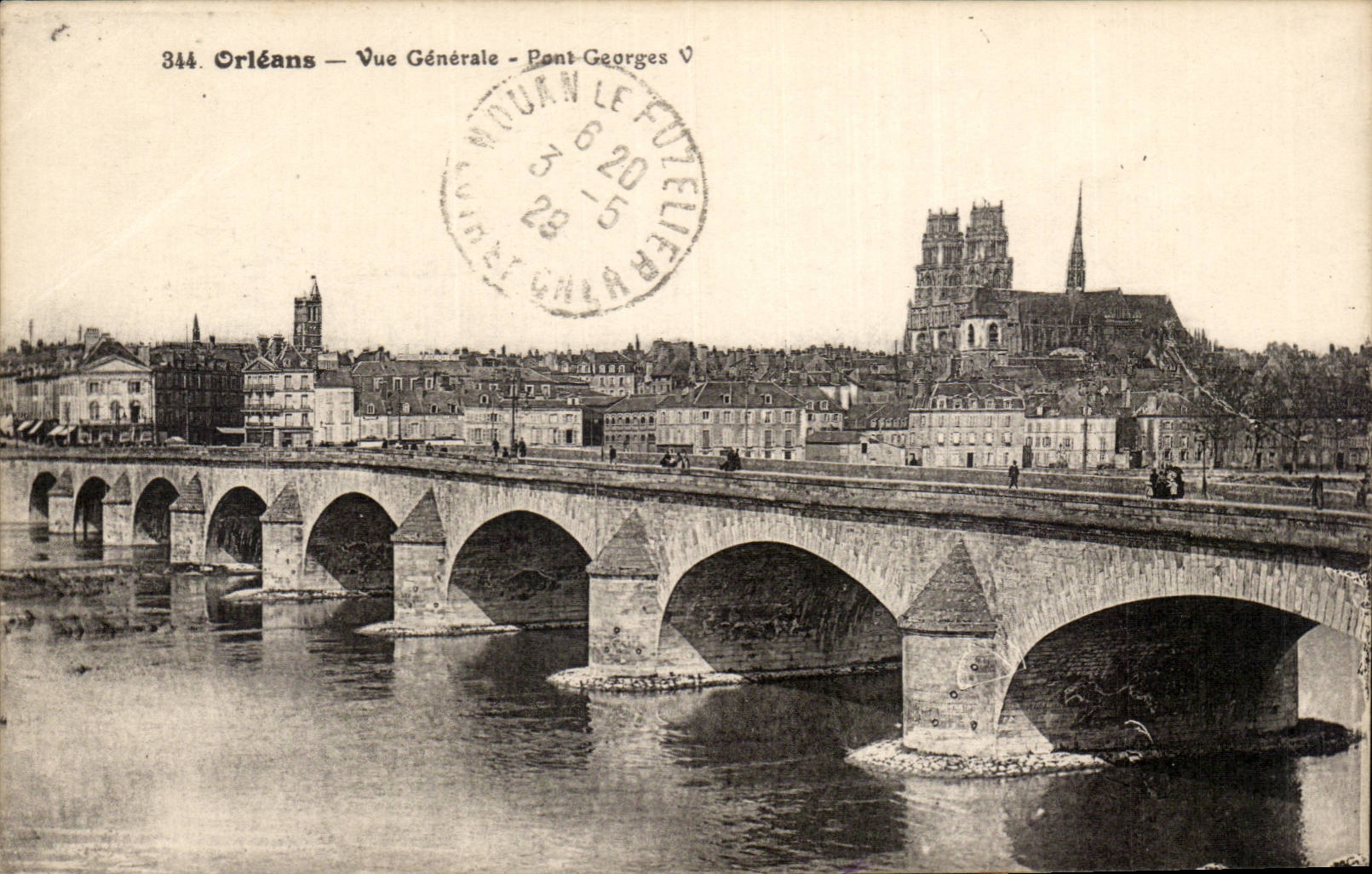 CPA Orleans Vue generale Pont Georges V