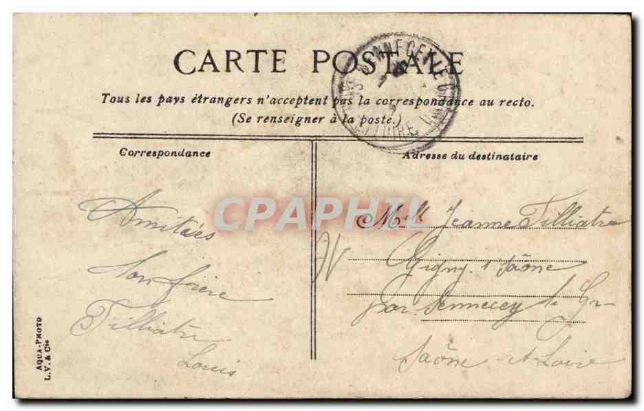 CPA Dijon Cathedrale Saint Benigne — Verso