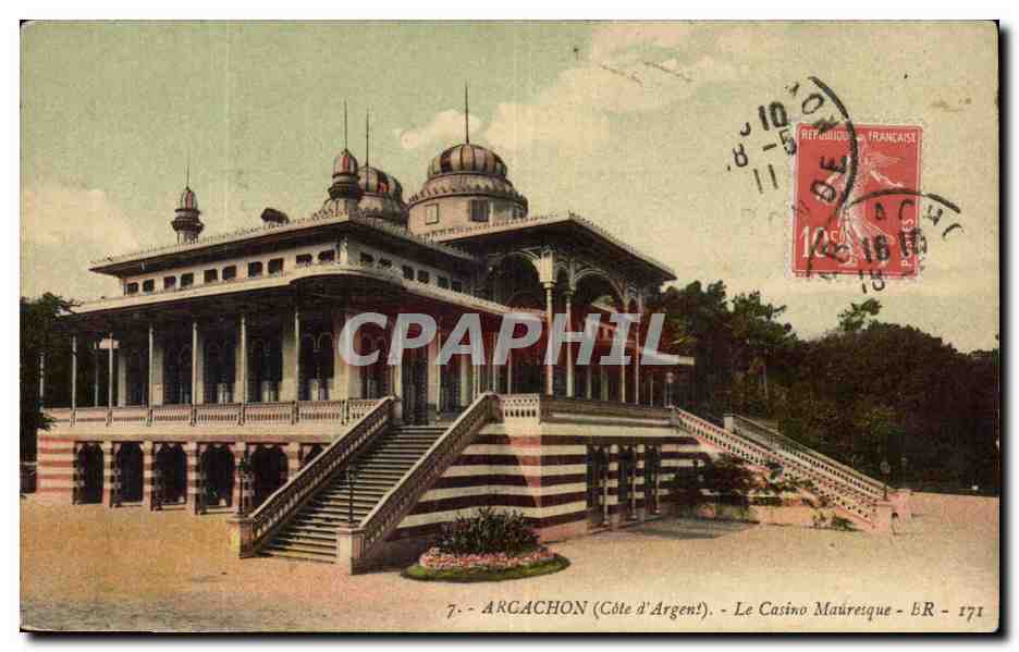 Arcachon (Côte d'Argent) — Le Casino Mauresque — éditeur B.R. n° 171