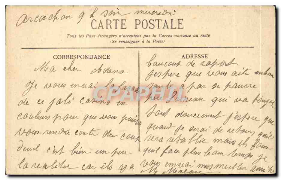 Arcachon (Côte d'Argent) — Le Casino Mauresque — éditeur B.R. n° 171 — Reverso