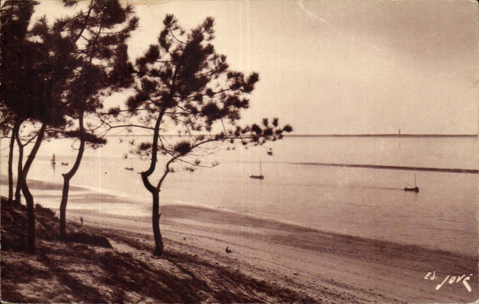 Bassin d'Arcachon — La Plage au Mouleau — Éditions JOVÉ, Pau (B.P.)