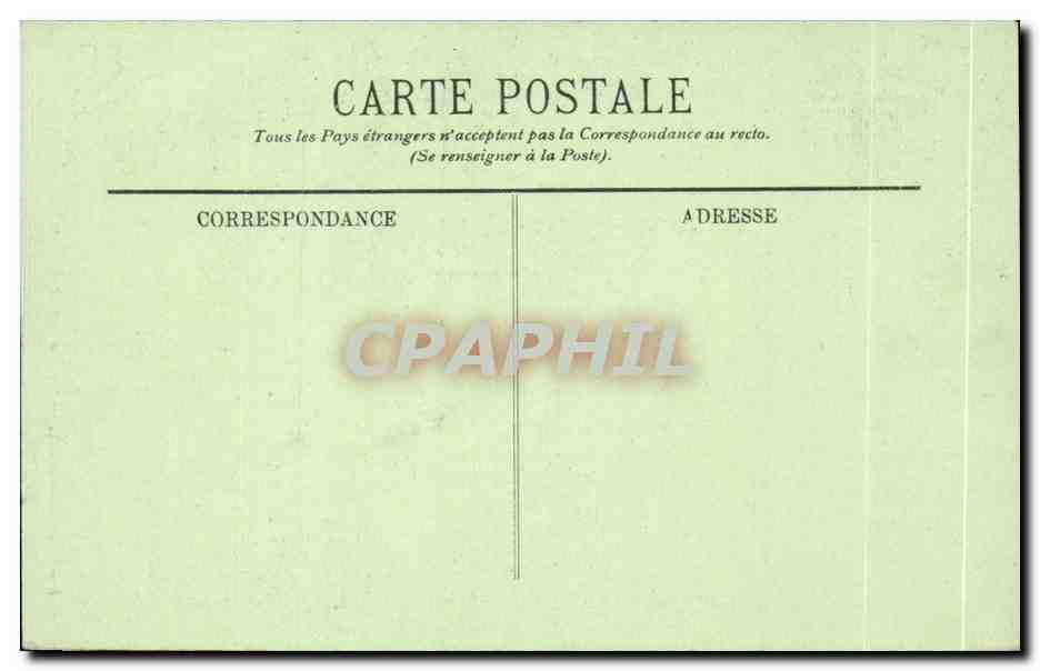CPA Bordeaux Le monument de Gambetta  — Verso