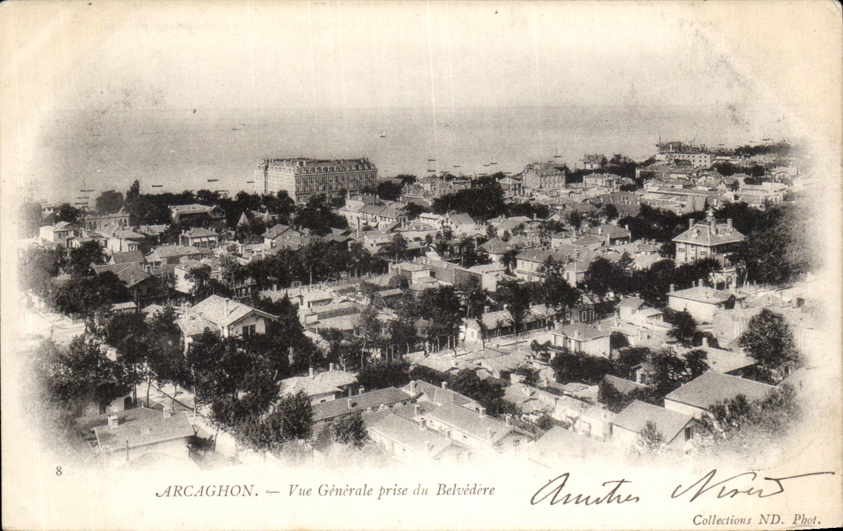 Arcachon CPA Vue generale prise du Belvedere