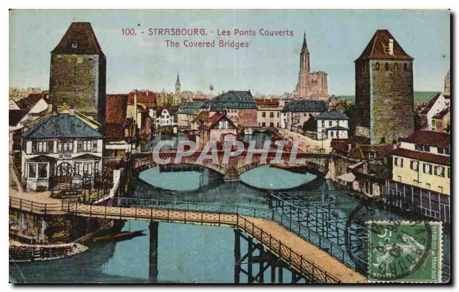 Strasbourg CPA Les ponts couverts