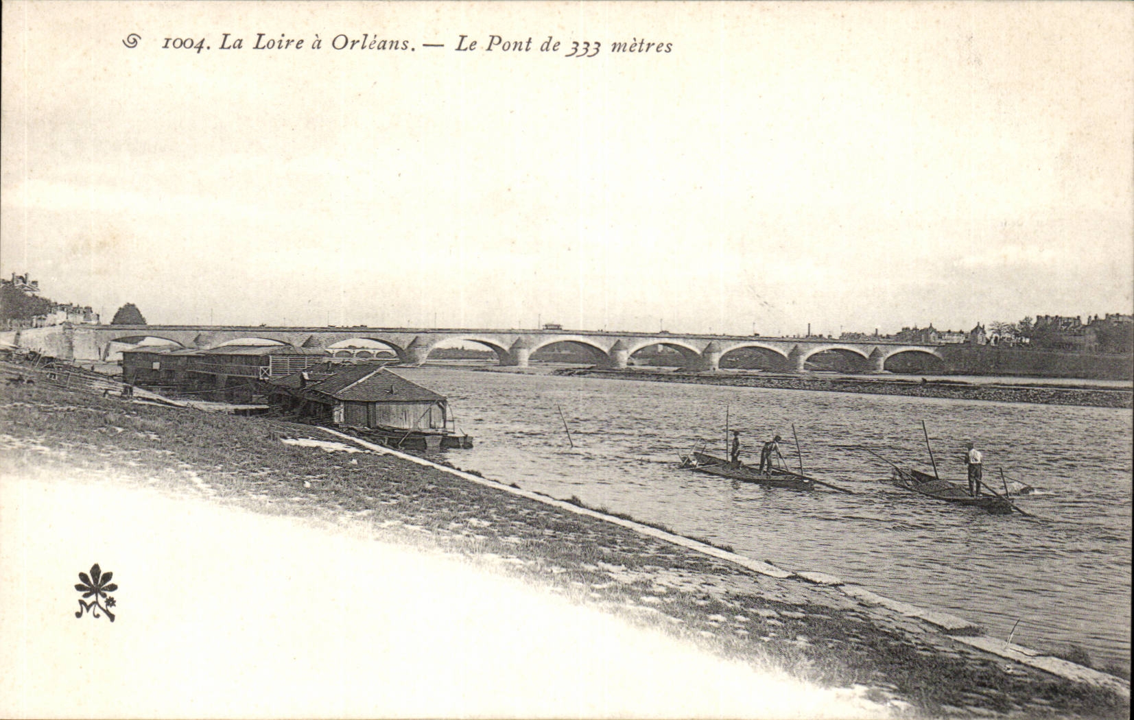 Orleans CPA La Loire Le pont de 333 metres