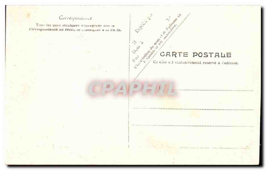CPA Bords du Loiret Le chateau de Bellevue — Rückseite