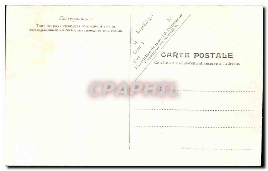 CPA Bords du Loiret Le chateau de Bellevue — Rückseite