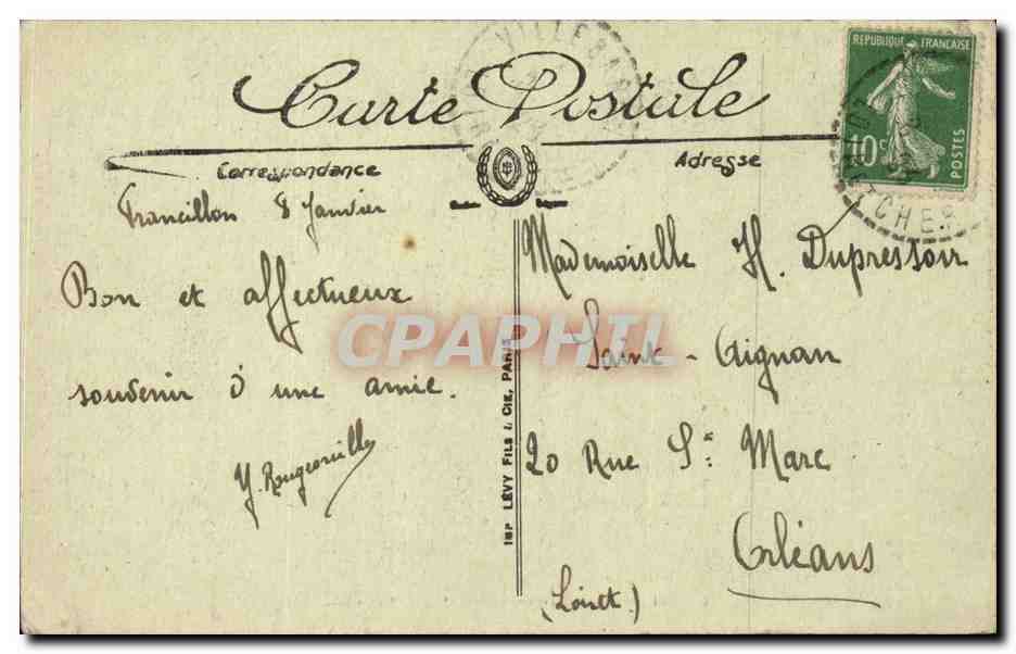 Blois — Le Château — La Salamandre à la tête de Chien — LL. — n° 289 — Rückseite