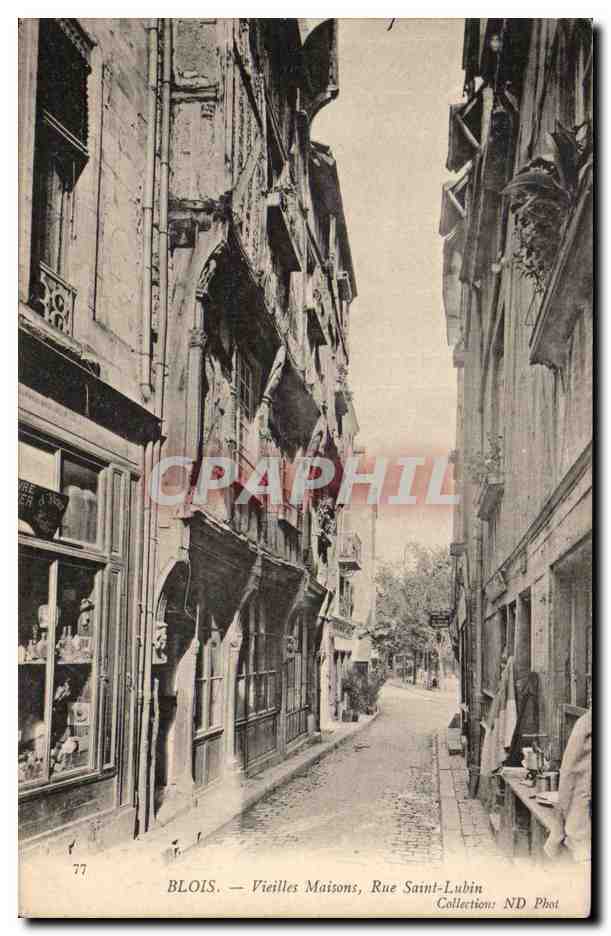 CPA Blois Vieilles maisons Rue Saint Lubin
