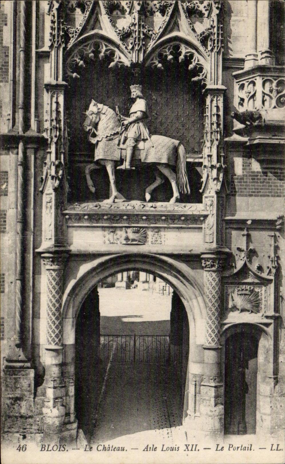 Blois — The Castle — Louis XII Wing — The Portal — LL. — No. 46