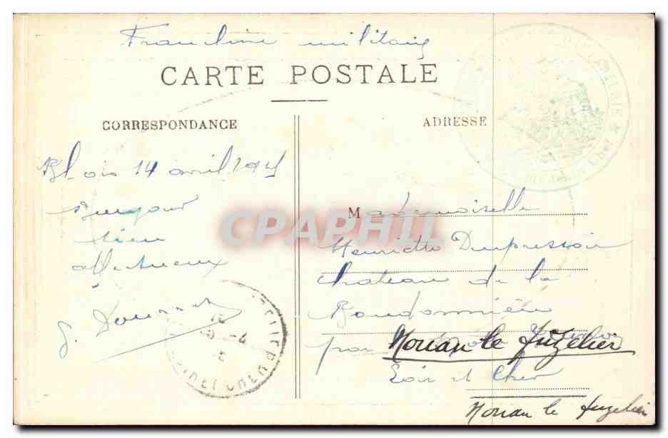 Blois — Hôtel de Ville - Le Mail — Edit. Jumel-Pommier — Rückseite