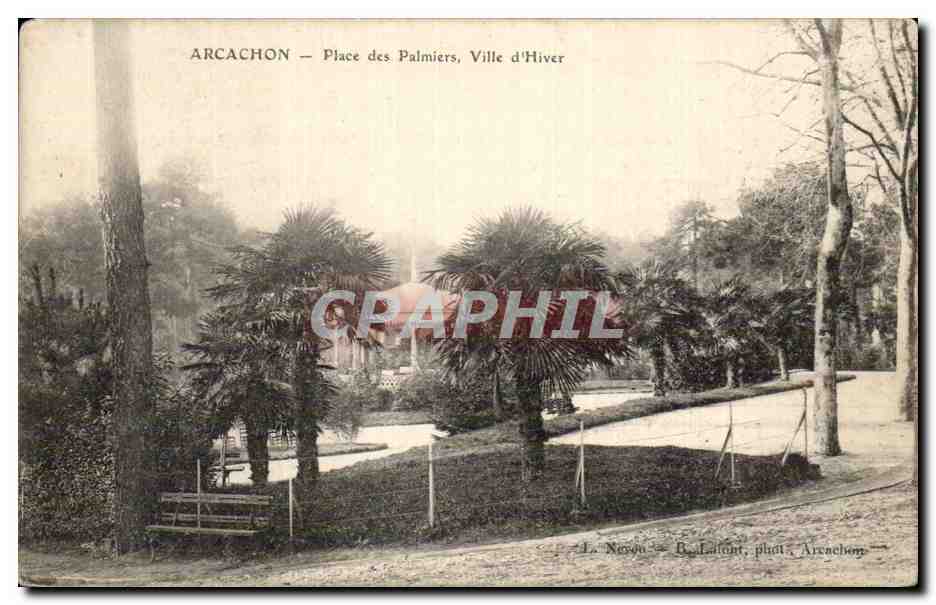 Arcachon CPA Place des palmiers Ville d'hiver
