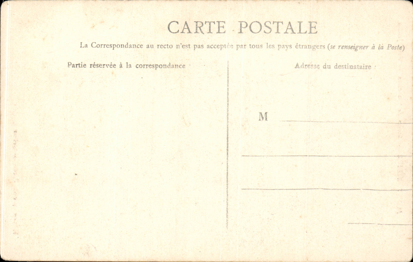 Montpellier CPA Statue de Planchon Petit jardin — Rückseite