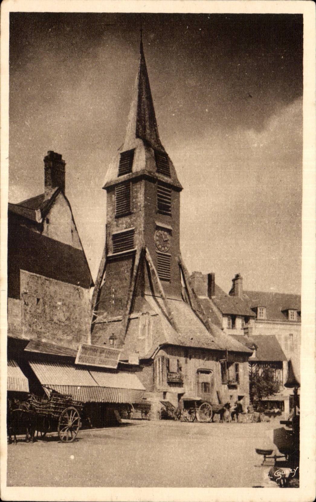 CPA Honfleur Clocher de l'eglise Ste Catherine
