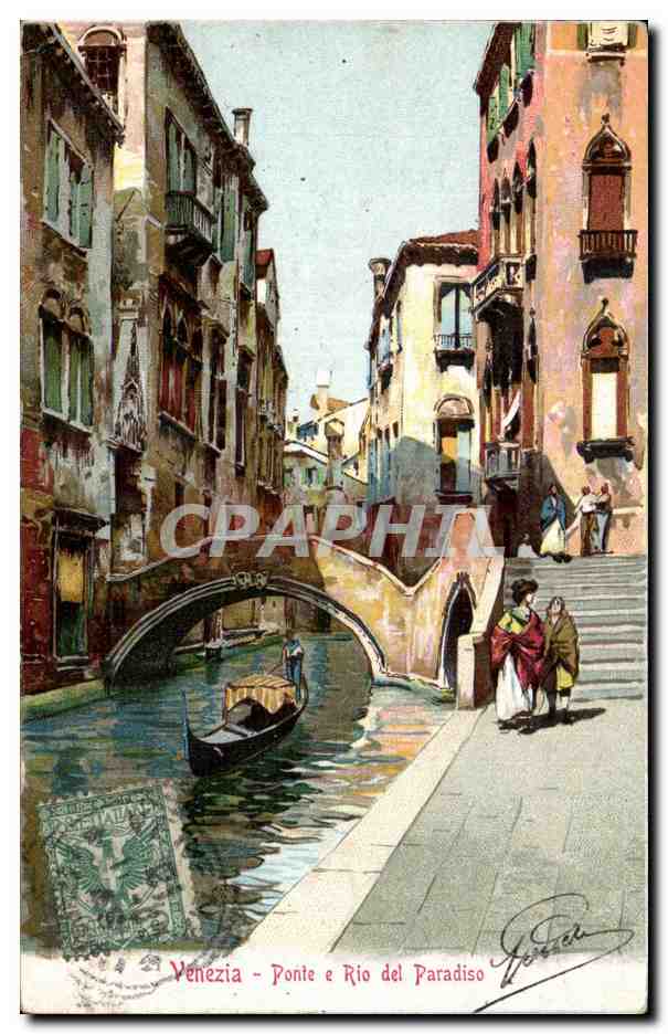 CPA Venezia Ponte e Rio del paradiso