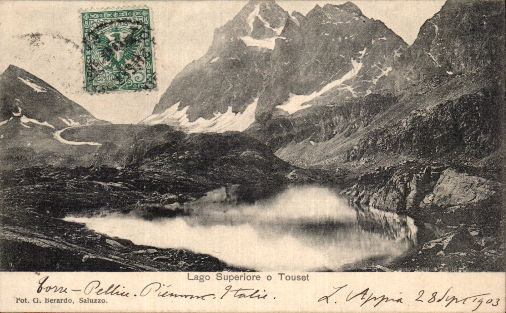 CPA italie Italia Lago Superiore O Tousset