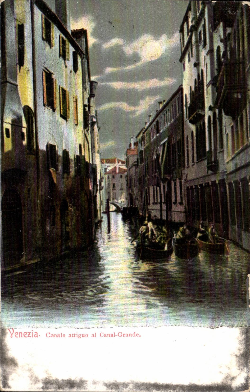 CPA Italie italia Venezia Canale attiguo al canal Grande