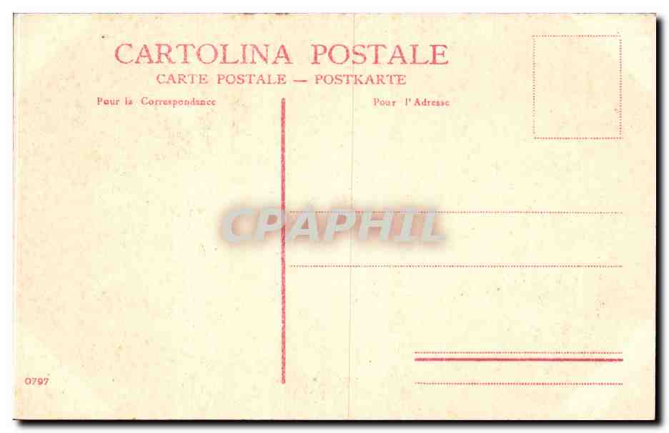 CPA Italie italia Venezia Rio Contarini — Rückseite