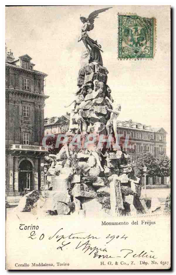 CPA Italie Italia Torino Monumento del FRejus