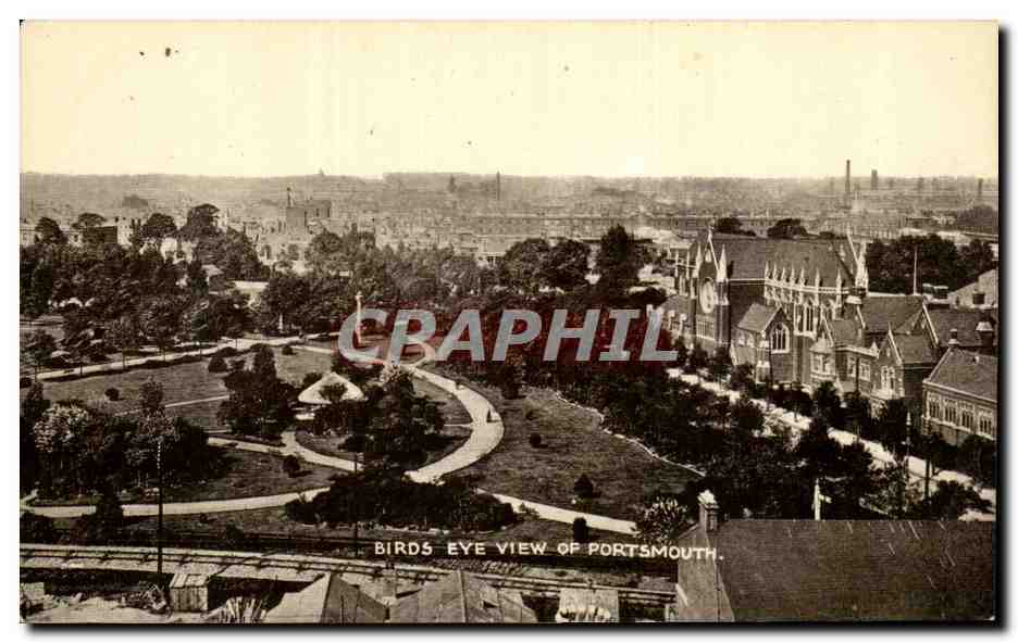 CPA Birds eye view of Portsmouth