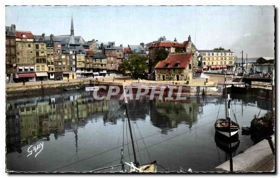 Honfleur (Calvados) — Le Vieux Bassin et la Lieutenante — Éditions Gaby, Nantes