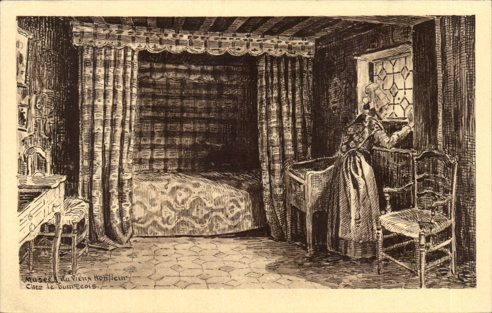 Chambre au Musée du Vieux Honfleur — Chez le Bourgeois — Éditeur : Musée du Vieux Honfleur