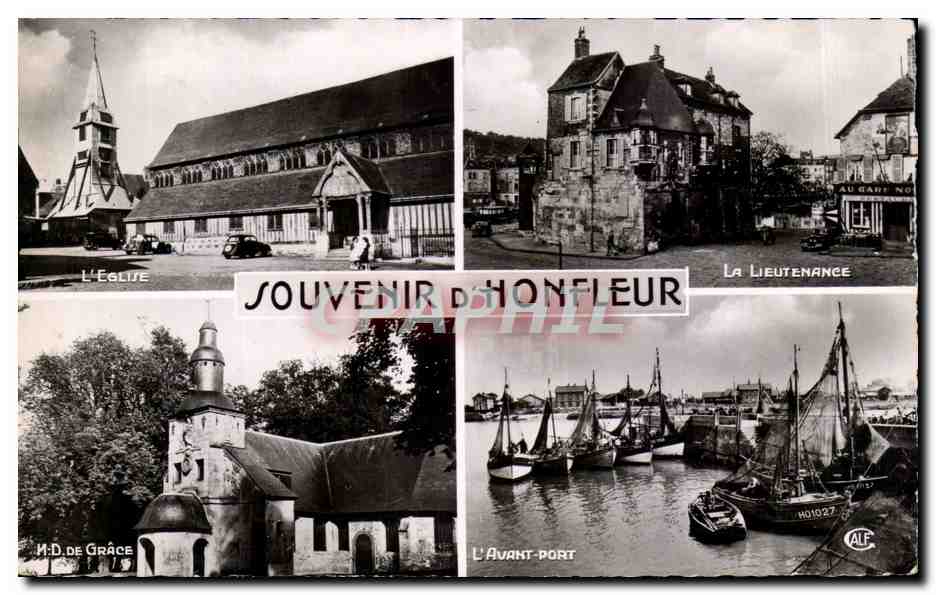 Honfleur — Souvenir d'Honfleur — Éditeur ALF, n° série non visible